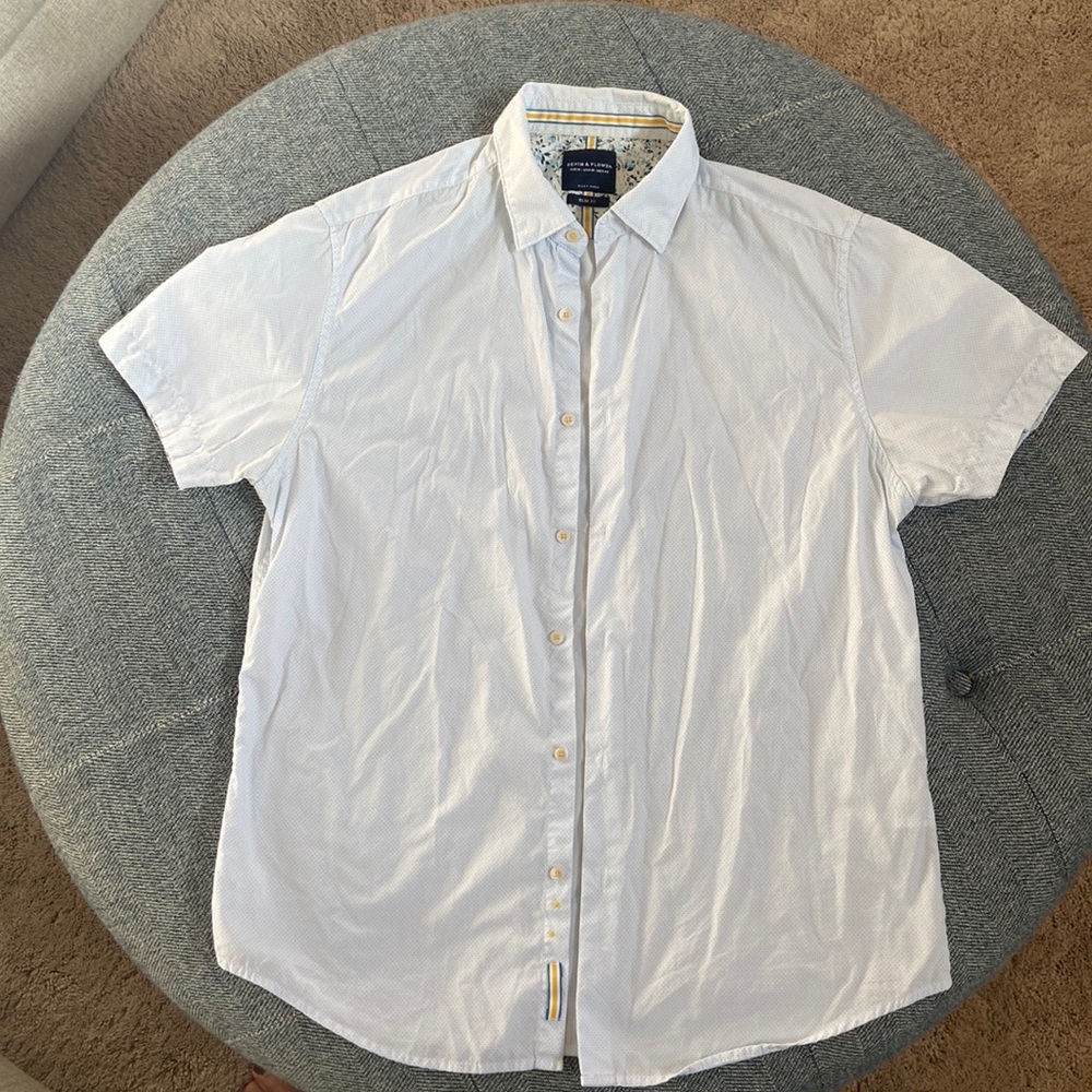 Mens 100% Cotten button down